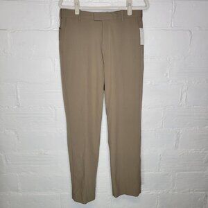 Van Heusen Men's Size 32 x 32 Pants Straight Fit Flex Waist Khaki
